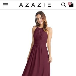 Azazie Bonnie Cabernet Size 10